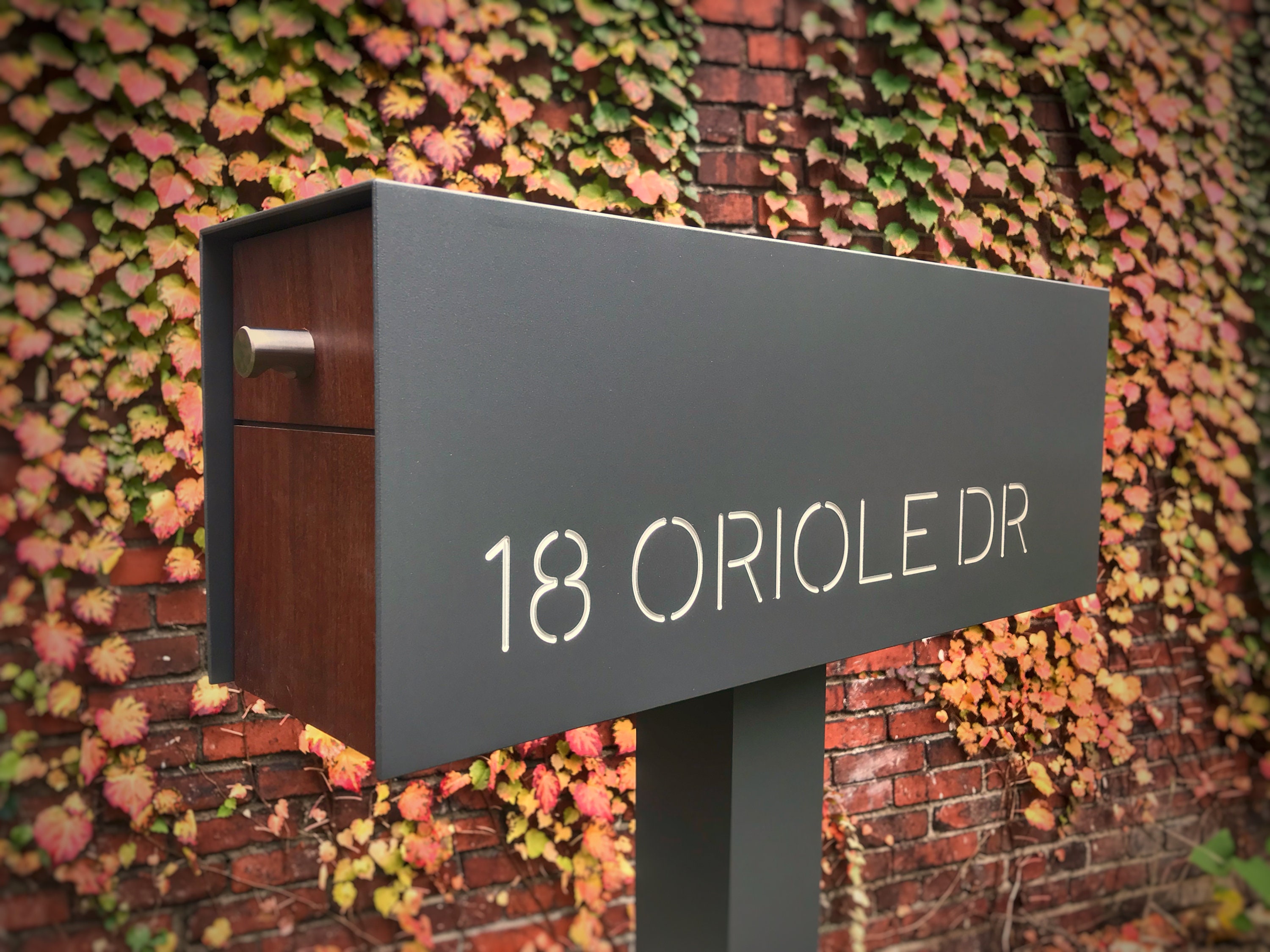 Mailbox With ENGRAVED address Street Name Number Custom Etsy
