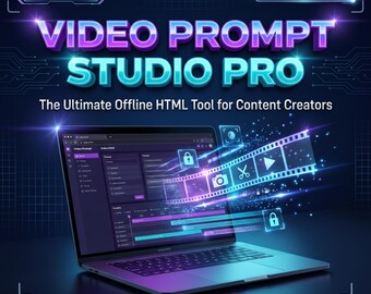 Video Prompt Generator, Offline HTML Tool for Content Creators, Short Form Video Hook & Timeline Builder, AI Video Planner