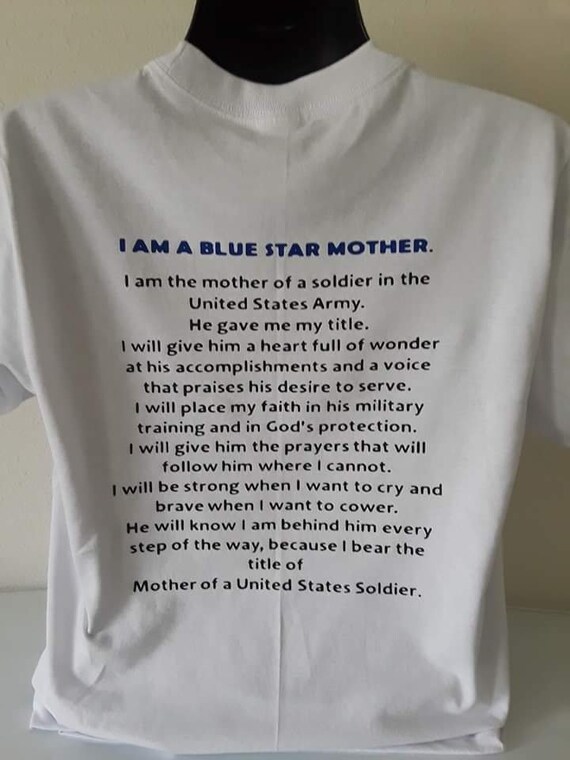 Blue Star Mother Shirt Male Available in any Branch of | Etsy