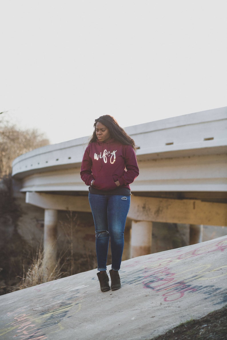 Wifey Funny Hoodie Marriage Wedding Bride Wife Bachelorette Sweatshirt