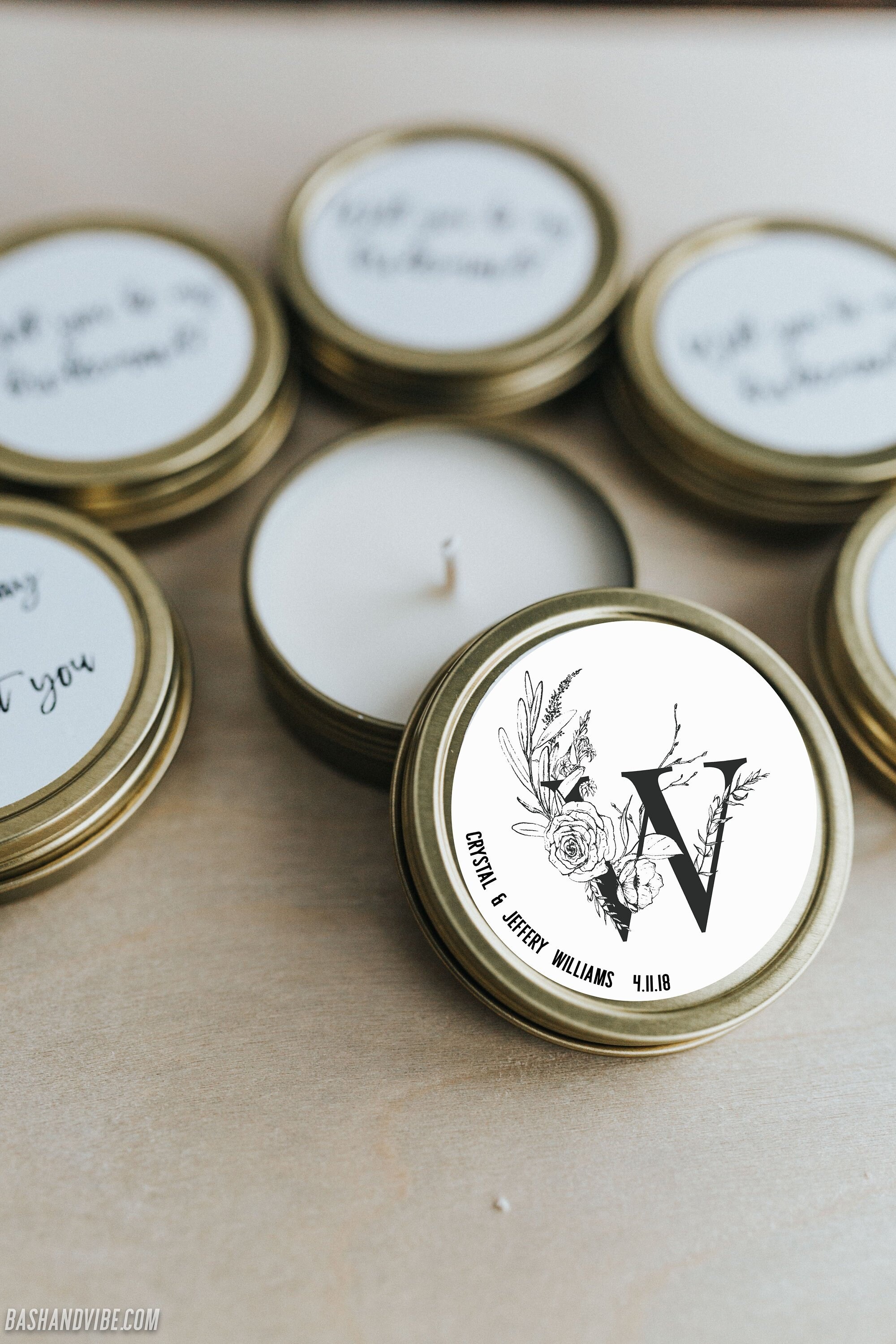 Bulk Wedding Favor Candles Custom Travel Candle Wedding Etsy