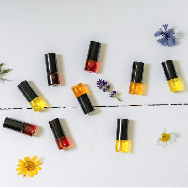 Sample Natural Botanical Vegan Artisan Perfume Oil. Plant Extracts, Oils, Resins and Tinctures. Choose any sample