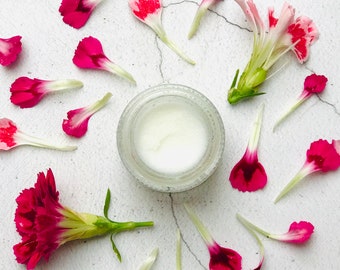 Dianthus Carnation Flower, Enfleurage Pomade Vegan Botanical Organic Natural Solid Perfume.