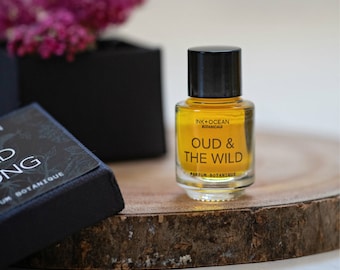 Oud & The Wild - Natural Botanical Vegan Perfume Oil. Dark, Animalic, Warm. Wood. Oud Assam, Oud Cambodi, Agarwood, gift boxed.