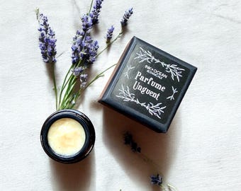 Luna Lavandegroen, kruidachtige parfumzalf, natuurlijke halfvaste avant-garde botanische plantenextracten