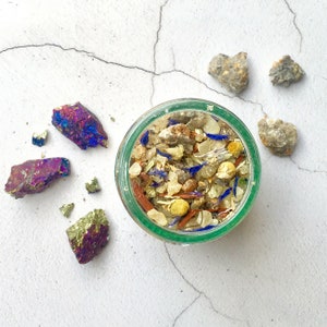 Moon Drift Hand Blended Loose Incense With Resins, Herbs, Woods, And Flowers. Relaxing And Calming Blend