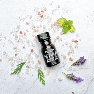 De-stress Smelling salts, uplifting, aromatherapy, essential oils, pink Himalayan salt, Frankincense, Lemon balm, Lavender, Orange
