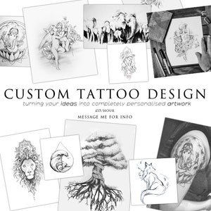 Custom tattoo design. (Message me BEFORE booking!)