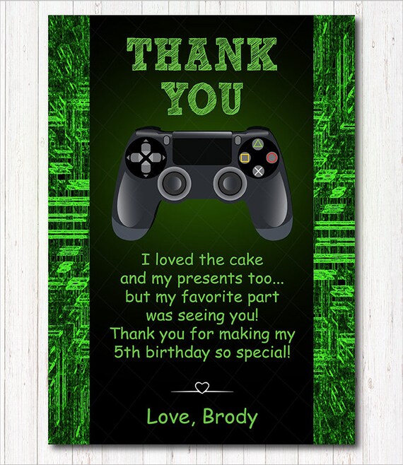 Jeu Video Merci Gard Jeu Video Merci Note Anniversaire Du Etsy Jeu Video Merci Gard Jeu Video Merci Note Anniversaire Du Etsy