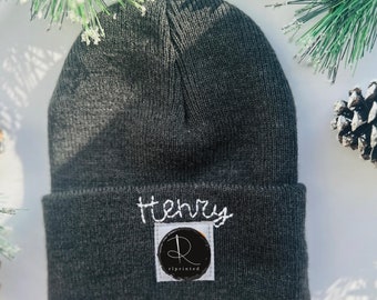 Hand Embroidered Beanie *Name Brand*