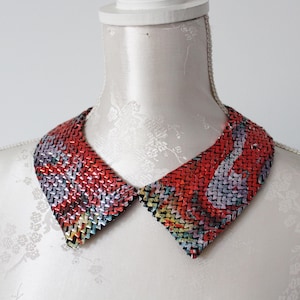Red purple yellow collar necklace detachable accessories for women removeable peter pan collar sequined collar classic extravagant pattern