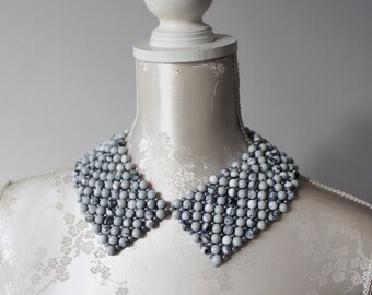Aka pearl collar necklace shop