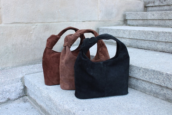 Leather Knot Bag Leather Handbag Real Leather Bag Genuine Leather