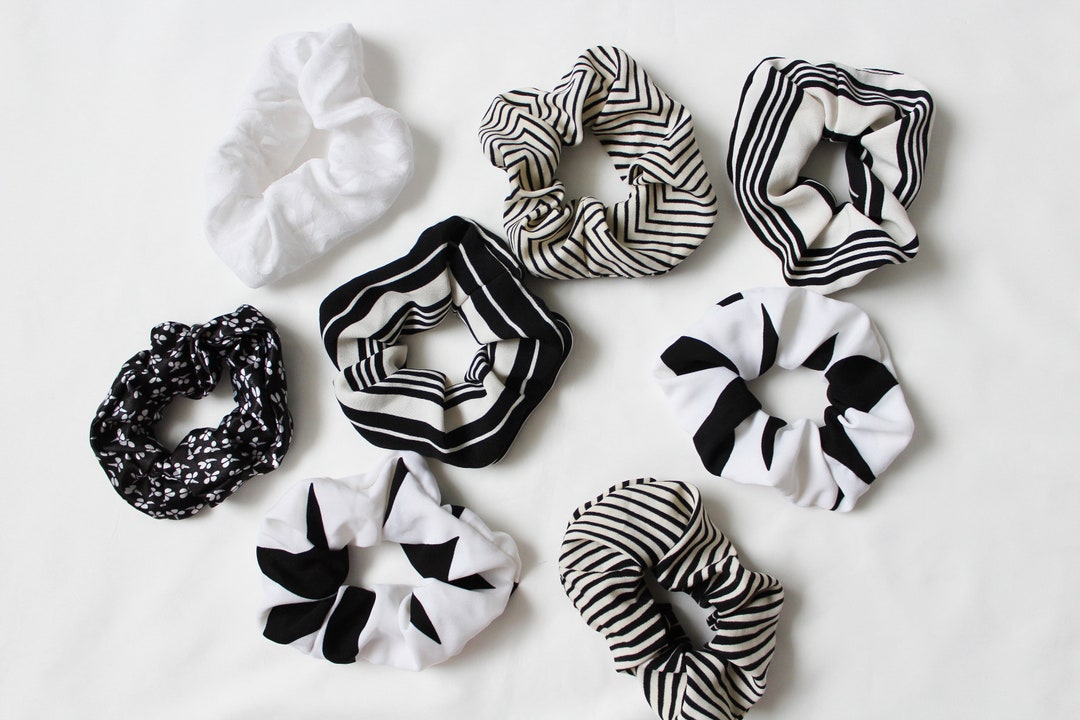 IVARYSS Weiße Haargummis Zum Batikfärben – 20 Stück Set Mit Scrunchies Und Stirnbändern, Baumwolle, Für DIY Party-Aktivitäten