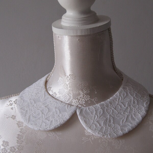 Cream Lace Collar Etsy