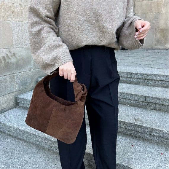 Leather Knot Bag Leather Handbag Real Leather Bag Genuine Leather