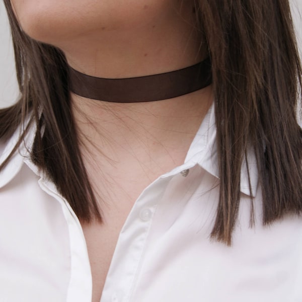 Black Sheer Choker Necklace Neck Wrap detachable removeable accessories for women Silver or Gold Chiffon Bohemian Minimal