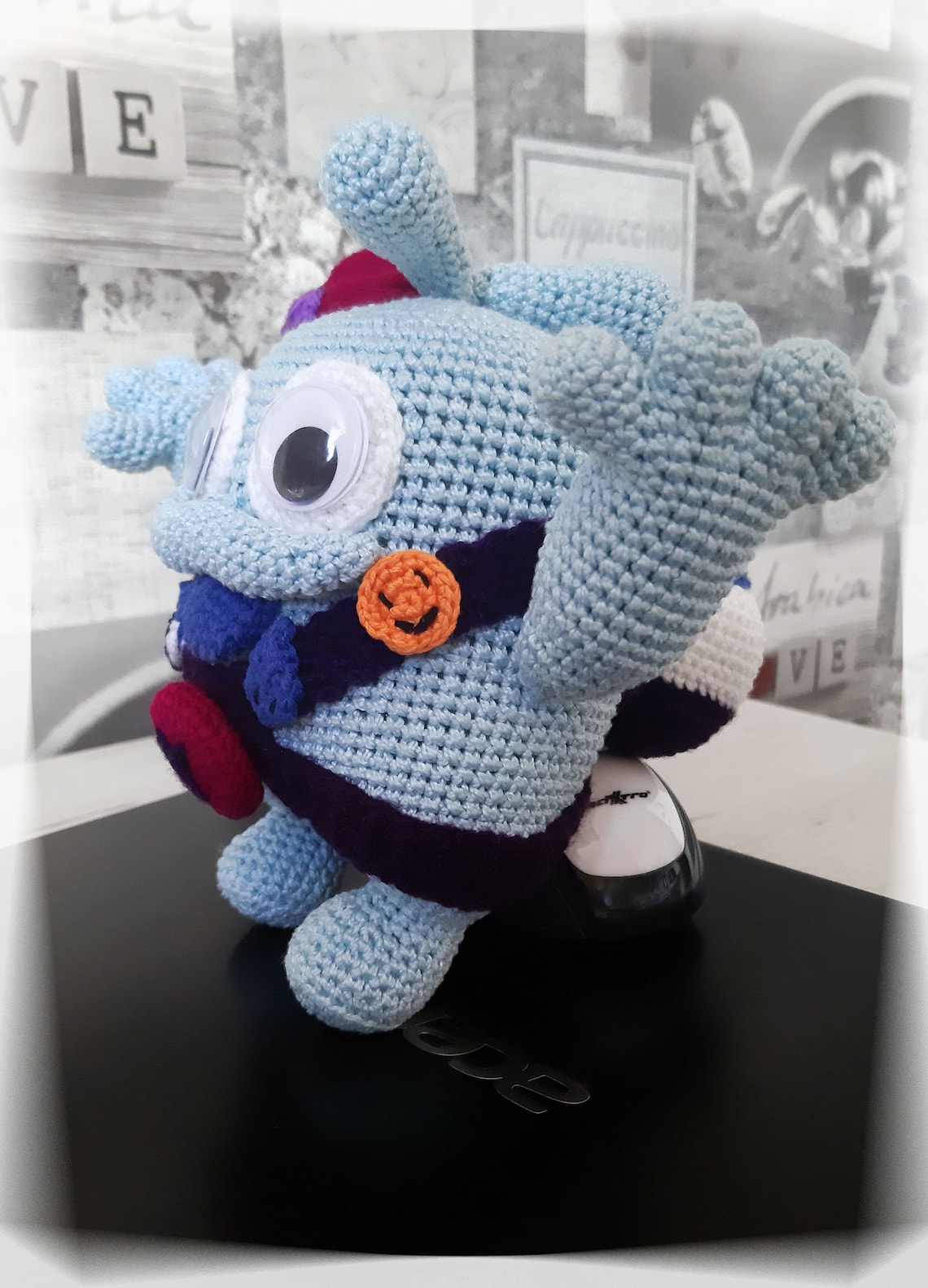 Squeak from Brawl Stars computer game hero Squeak amigurumi Etsy