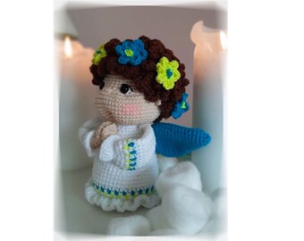 Ukrainian angel, Christmas angel, Christmas gift, crochet angel, angel doll