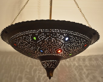 Moroccan bronze Chandelier-Lighting-Moroccan Lights