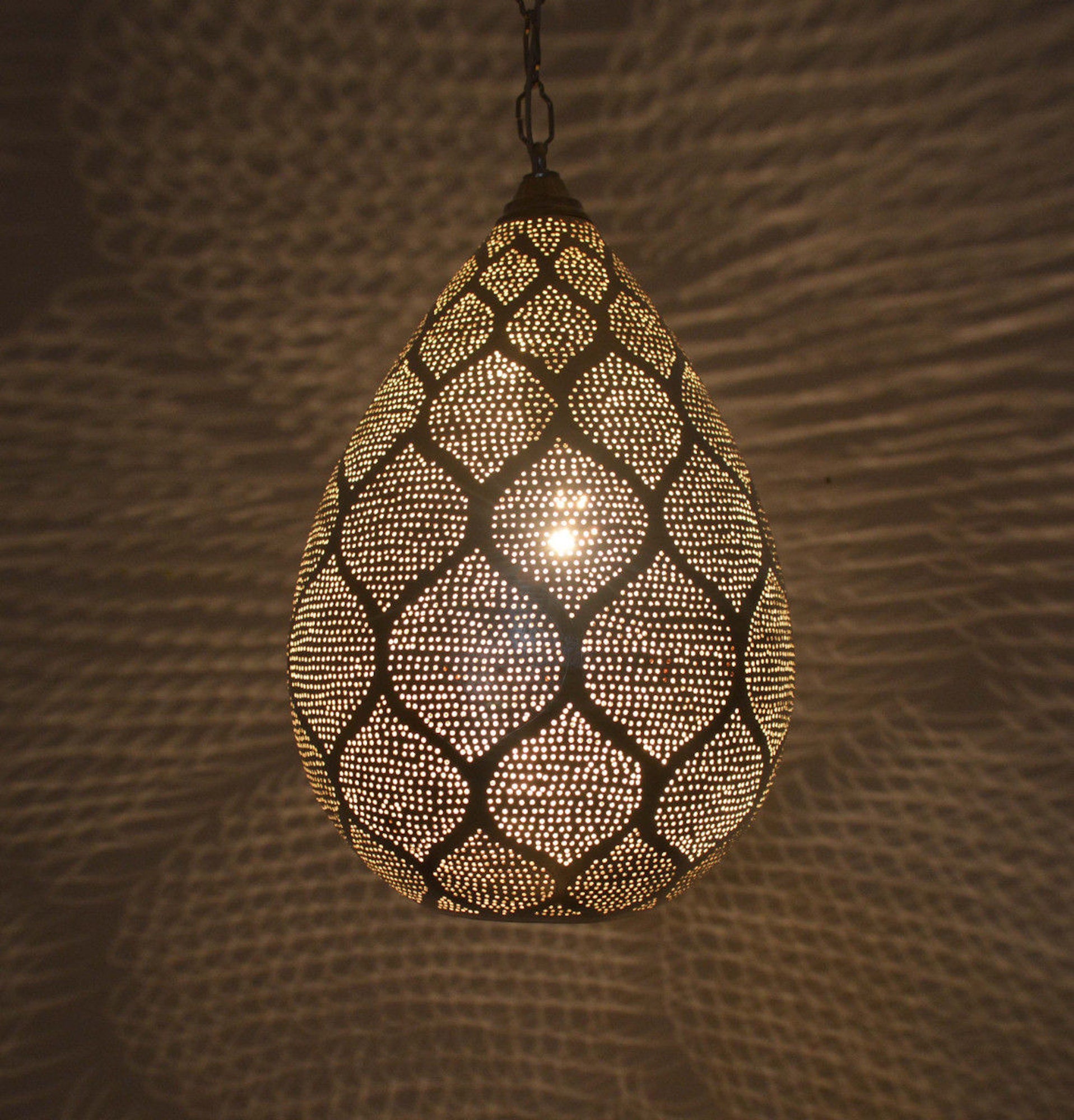 Moroccan Brass Lightshanging Lampmoroccan Lightingmoroccan Etsy UK