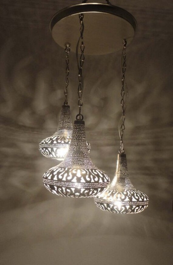 3 in 1 Pendant Moroccan Chandelier Boho Lamp Boho Lighting Boho