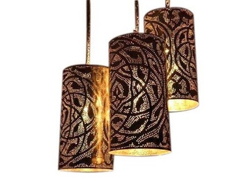 Moroccan Ceiling Light Chandelier Lamps 3 In 1 cluster-kitchen island