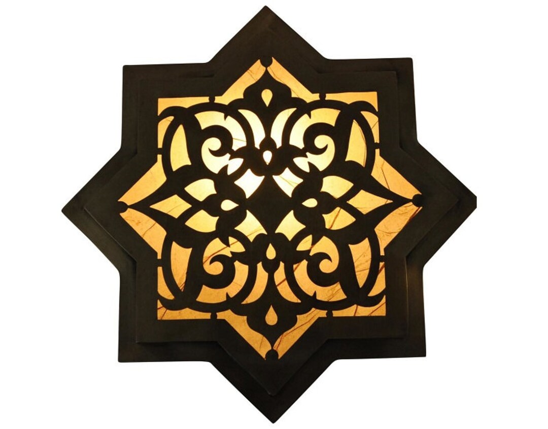 Handcrafted Egyptian Brass Wall Lamp Sconce SET OF 2 Etsy