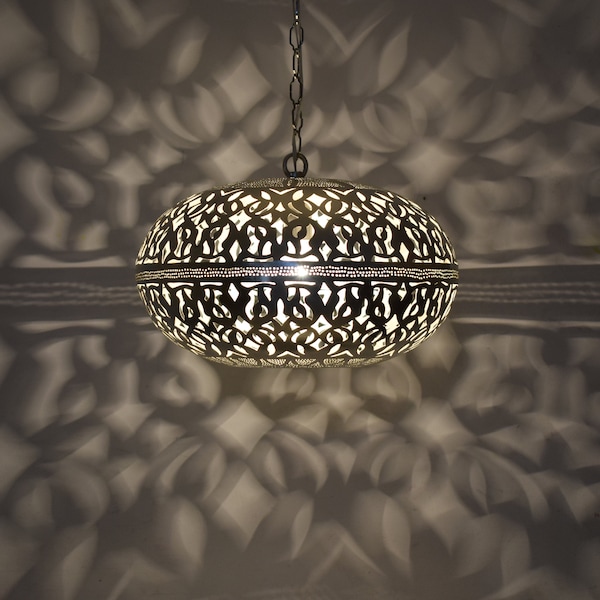 Brass Moroccan lamp hanging pendant light