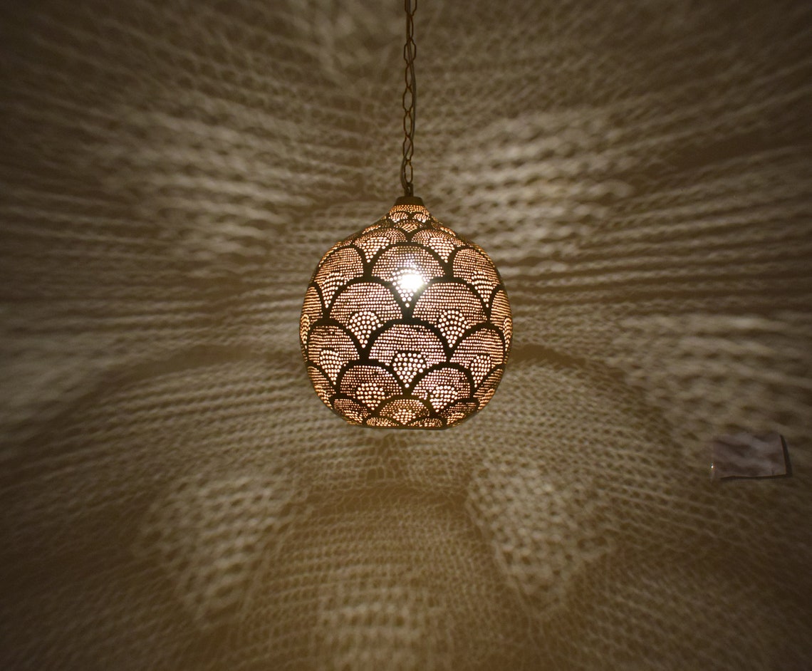 Moroccan Pendant Light Pendant Lighting Brass Pendant Light - Etsy