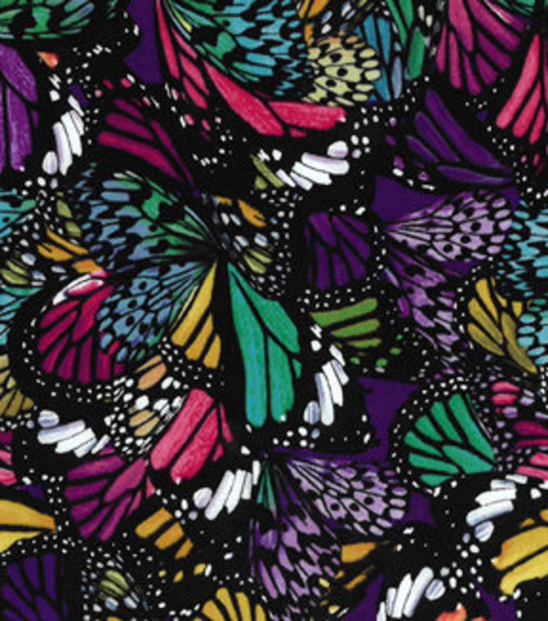 Colorful Abstract Butterfly Dog Collar Bandana