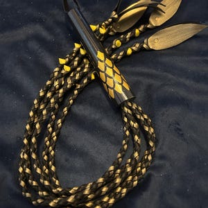 Gold & Black Thorned Flogger