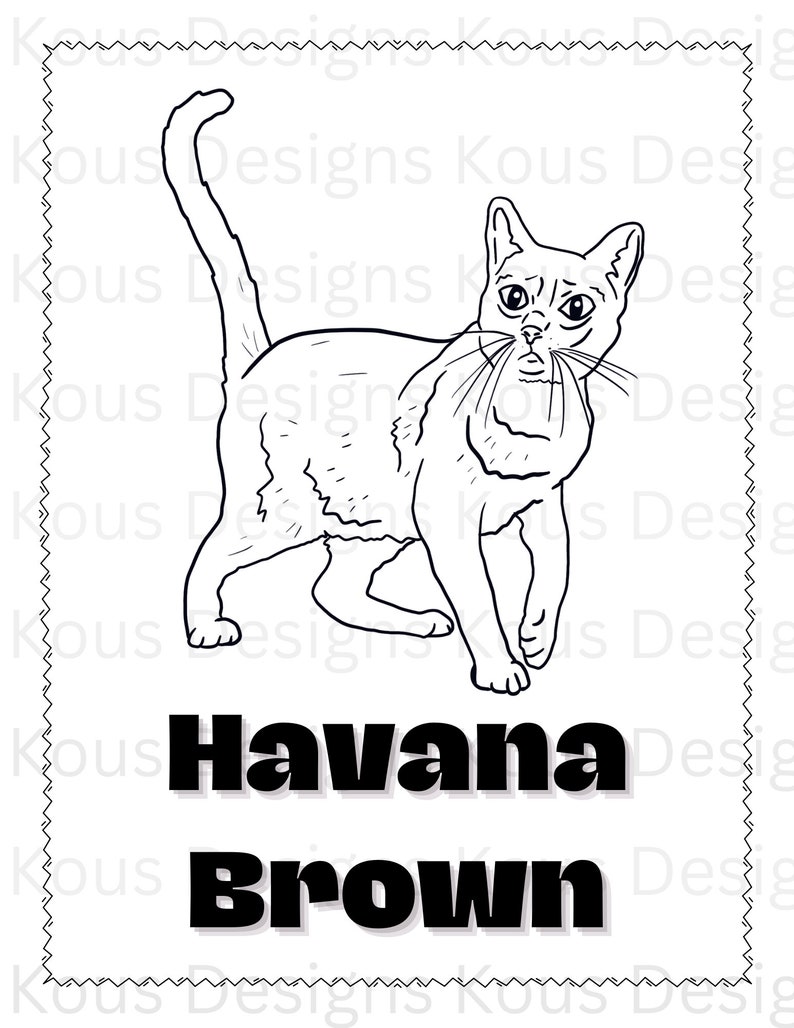 Cat Breed Coloring Pages - Coloring Activity - Science Learning ...