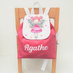 Sac à dos enfant maternelle idéal pour le doudou et le goûter personnalisable au prénom de l'enfant