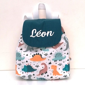 Sac à dos enfant maternelle idéal pour le doudou et le goûter personnalisable au prénom de l'enfant motif animaux