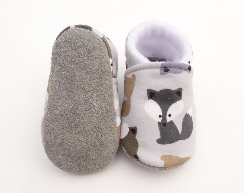 chausson semelle cuir bebe