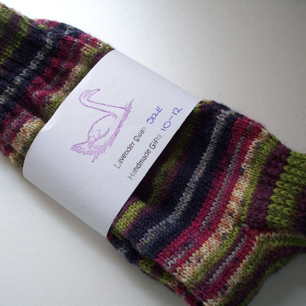 Handknitted socks size 10-12 UK adult