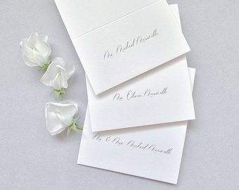 40+ Printed Place Cards and Escort Cards | white card stock