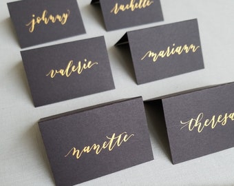 Hand-written Calligraphy Place Cards and Escort Cards | Modern Script | 50+ quantities