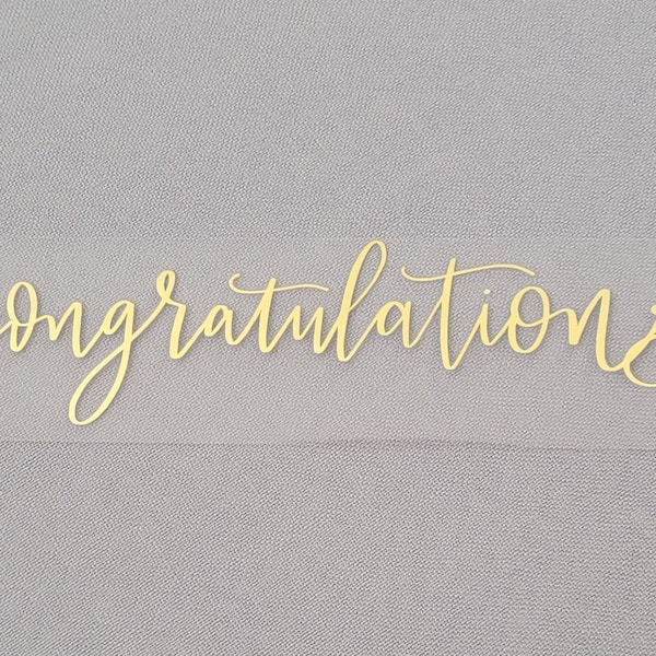 Congratulations Vinyl Sticker | Wedding Decals | Modern Calligraphy