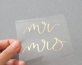 & MRS.Wedding Couple Vinyl Decal Sticker E MR & MRS.Wedding Couple Vinyl Decal Sticker E MR