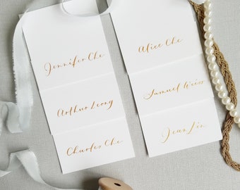 Hand-written Calligraphy Place Cards and Escort Cards | Whimsical Script | 50+ quantities