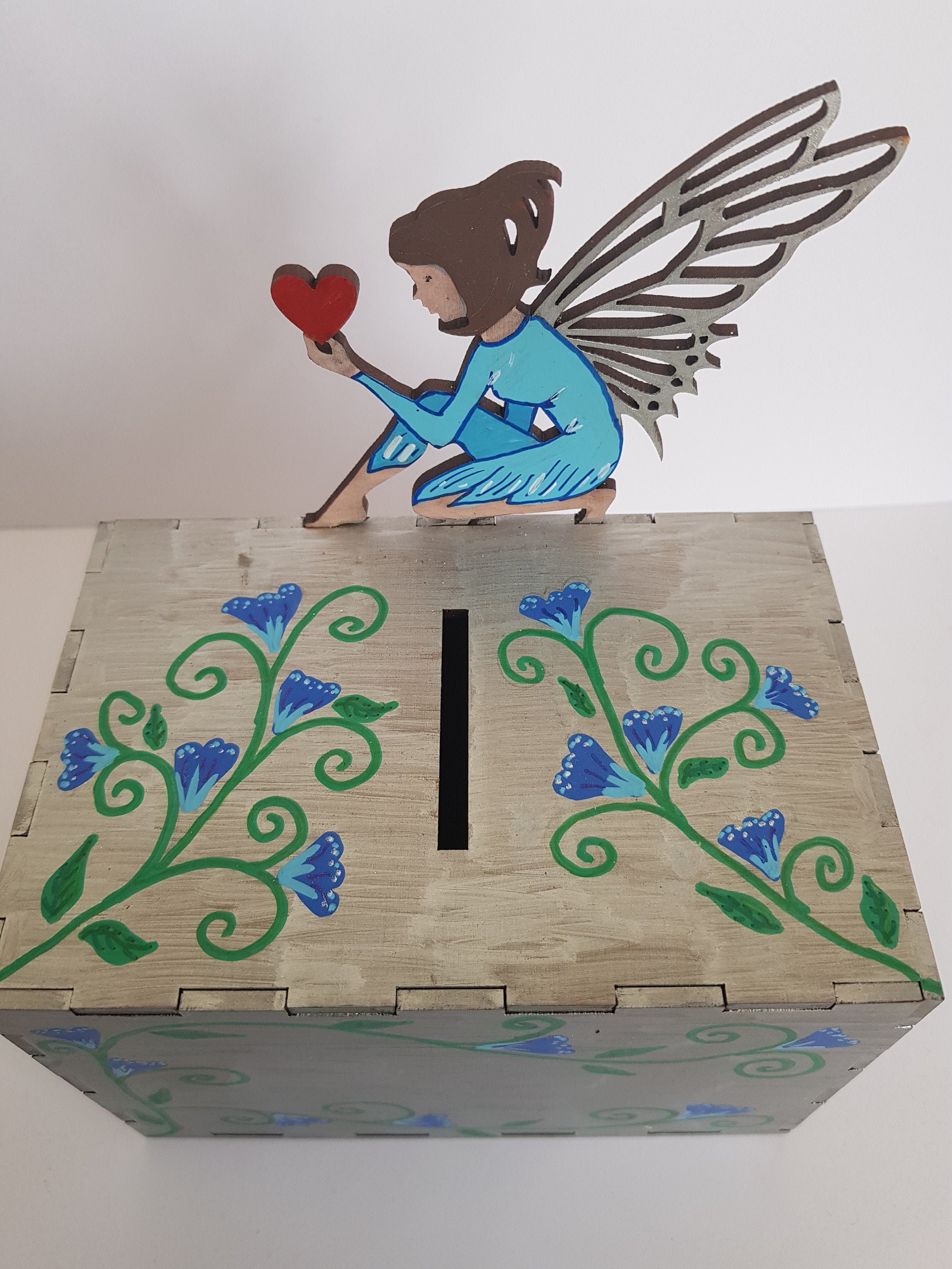 Blue Fairy Money Box Etsy
