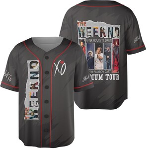 Maillot de baseball The Weeknd All Album, Maillot After Hours Til Dawn, The Weeknd avec Playboy Carti