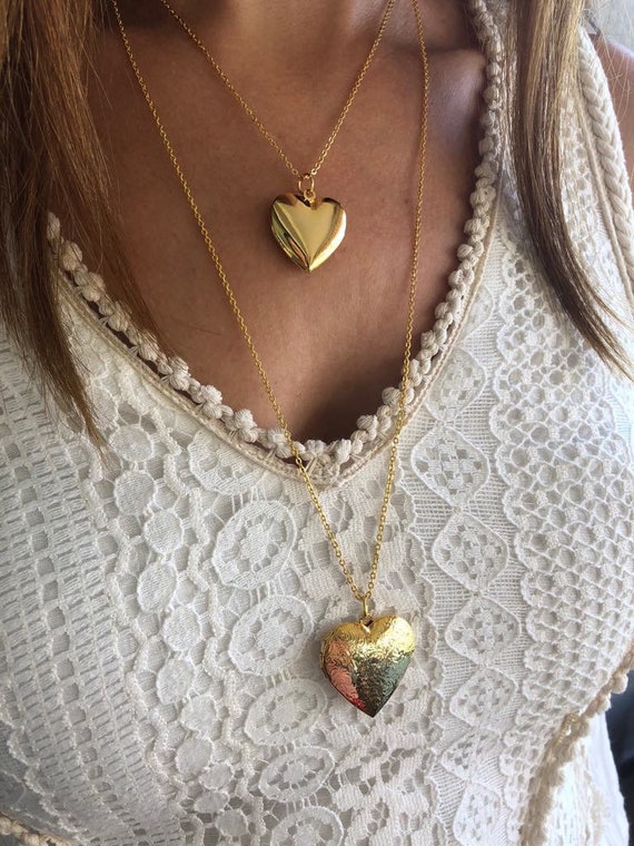 Baby & Toddler Jewelry - 13 In Gold Or Silver Heart Locket Necklace –  Loveivy.com