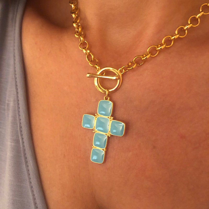 Cora Chunky Cross Pendant main image 0