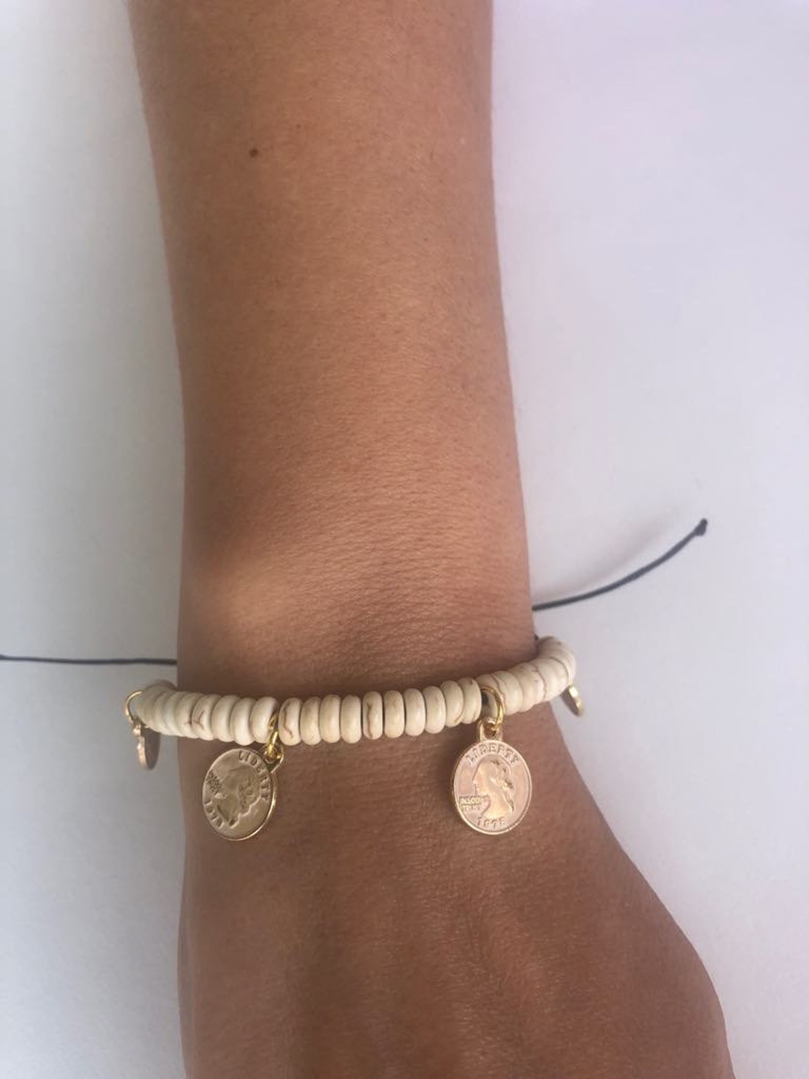 Boho Bracelet Set Cowrie Turquoise Bracelet Beaded Shell - Etsy
