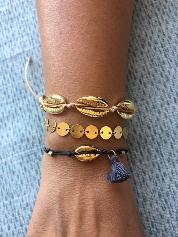 Round Disc Reversible Bracelet Gold Round Disc Reversible Bracelet Gold