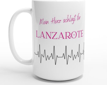 I Love Corazón Lanzarote Taza
