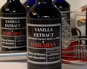 HAWAIIAN - Vanilla Extract 4 oz infused in Vodka